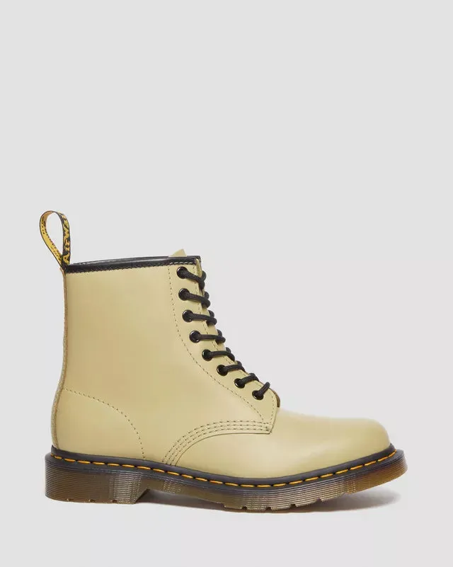 SIZE 3* Dr Martens 1460 Smooth Leather Pale Olive Boots