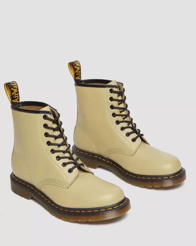 SIZE 3* Dr Martens 1460 Smooth Leather Pale Olive Boots