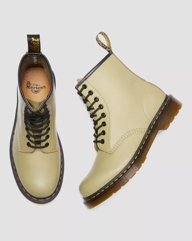SIZE 3* Dr Martens 1460 Smooth Leather Pale Olive Boots