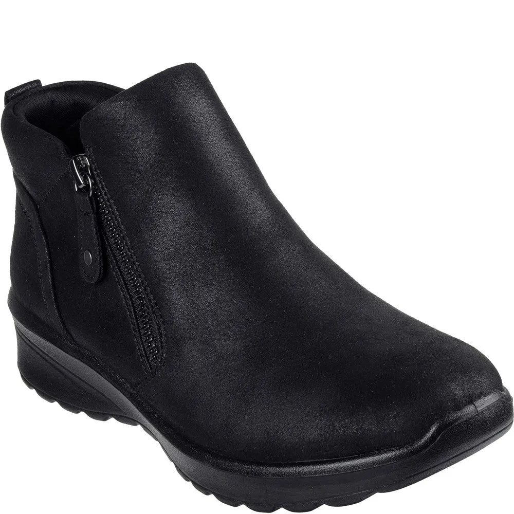 Skechers Lovely Vibe Fall In Bloom Ankle Boots