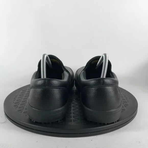 Skechers Slip Resistant Slip On Work Shoes Triple Black 771050 Men's Size 9.5
