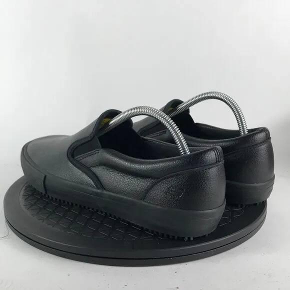 Skechers Slip Resistant Slip On Work Shoes Triple Black 771050 Men's Size 9.5