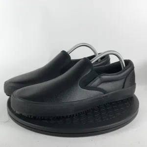 Skechers Slip Resistant Slip On Work Shoes Triple Black 771050 Men's Size 9.5
