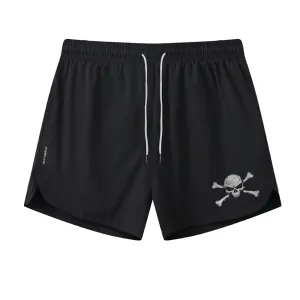 Skull X Graphic Shorts