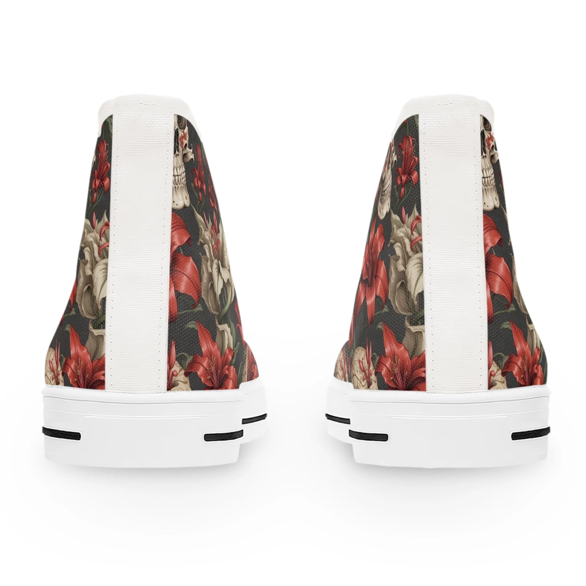 Skulls and Lillies Women's High Top Sneakers