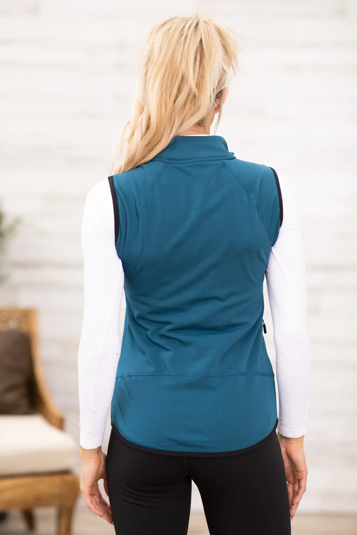Slate Blue Fleece Lined Vest
