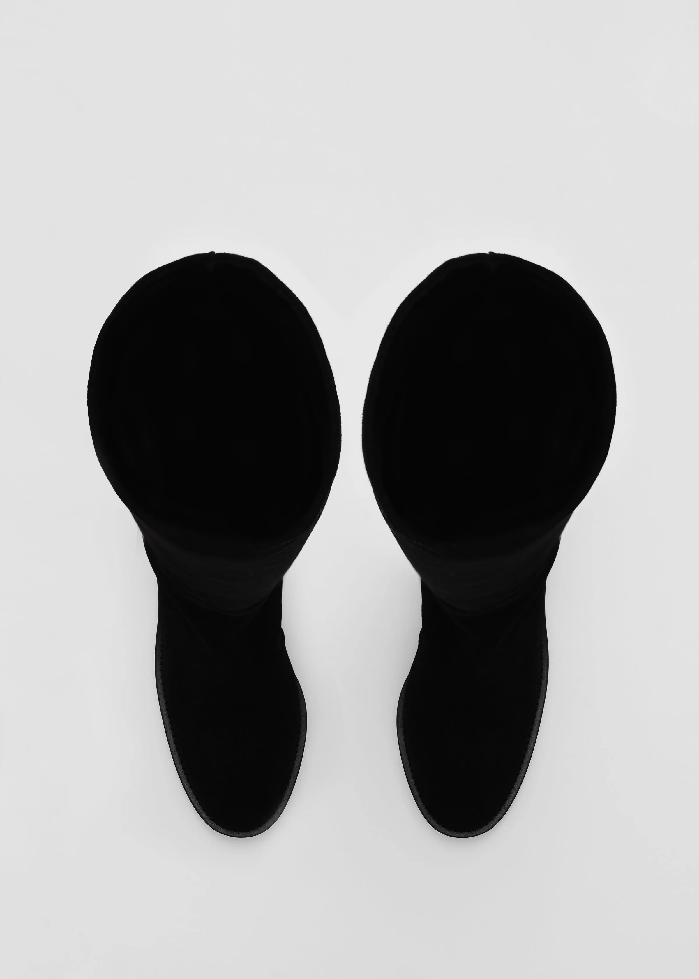 Slouch Boot in Suede  -Black