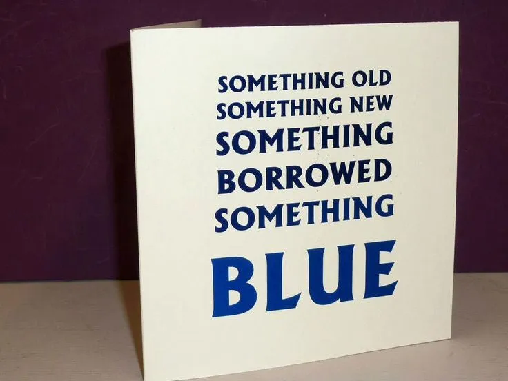 Something old, something new, Personalised, Printed Folded, Wedding Invitation