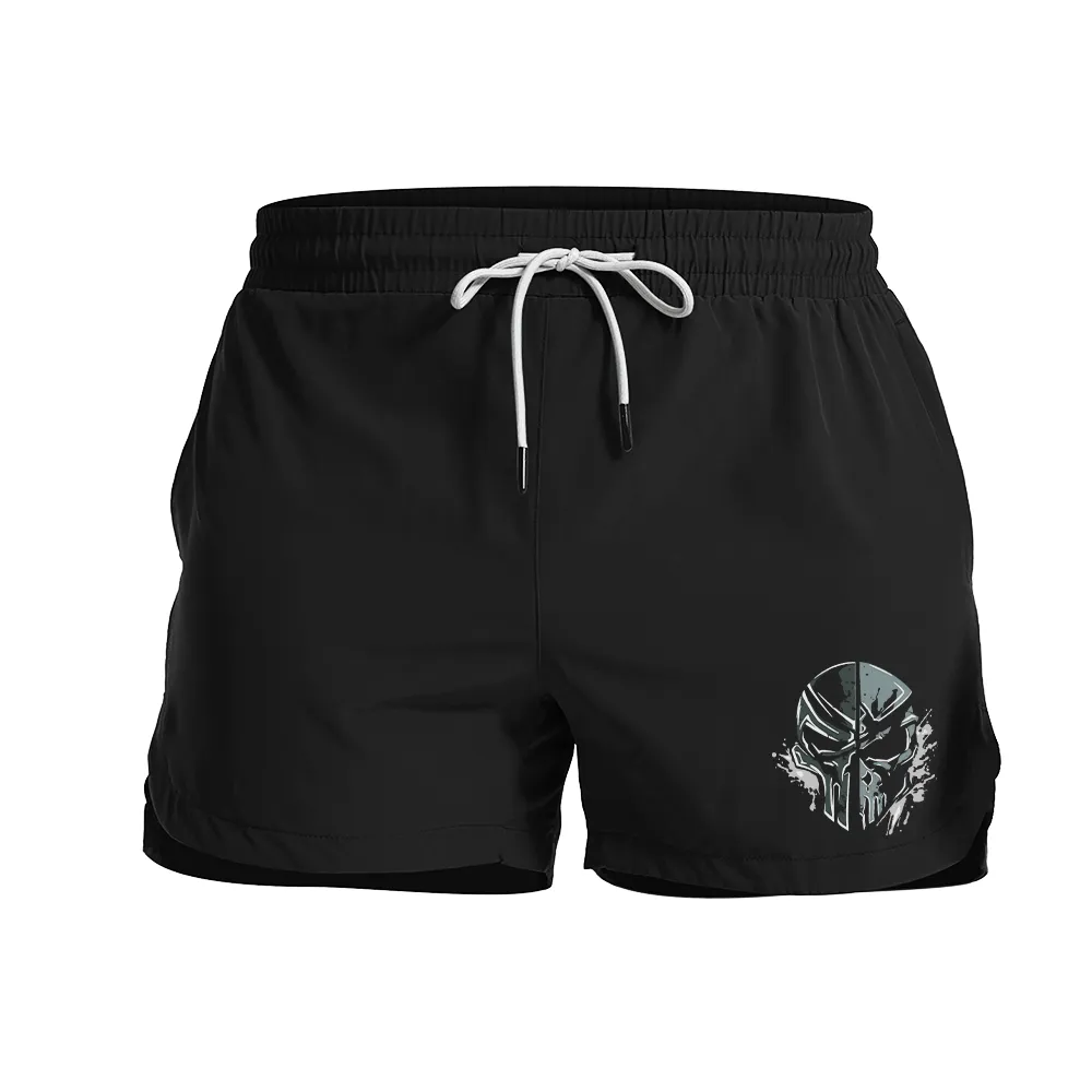 Spartan Skull Graphic Shorts