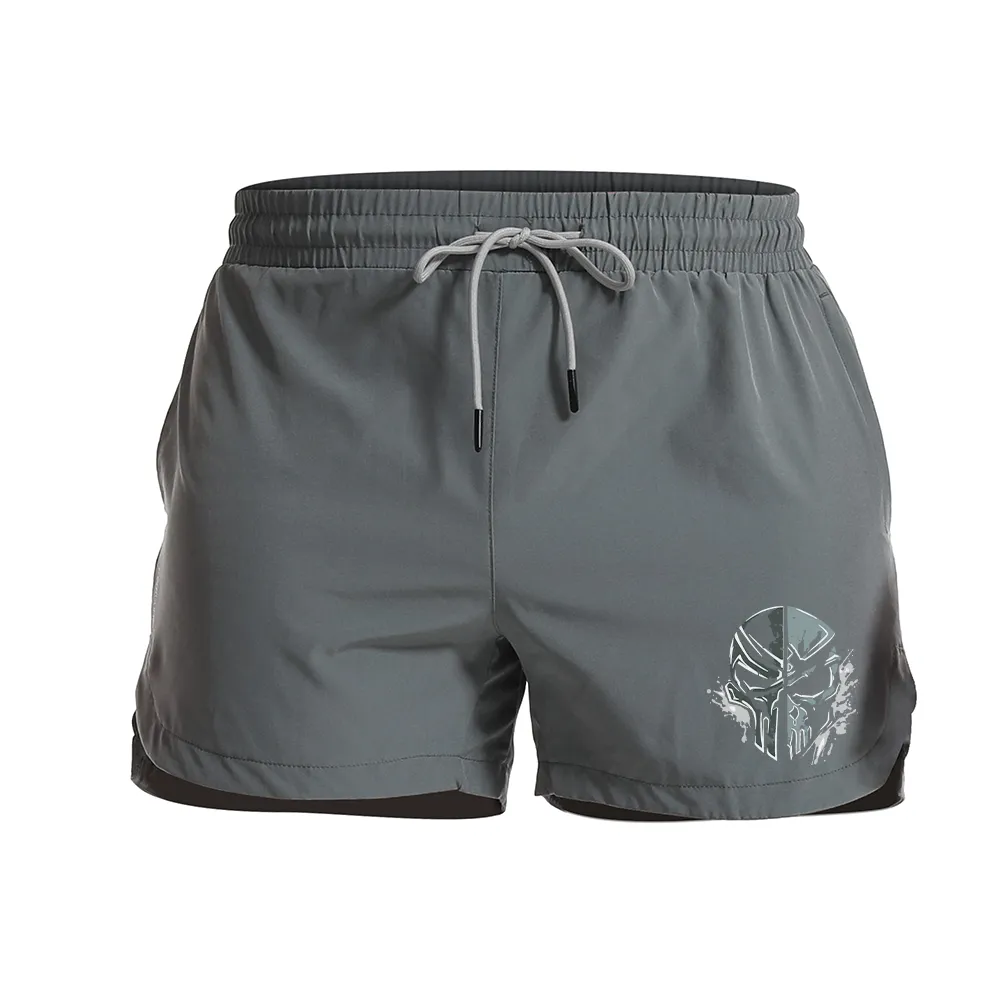 Spartan Skull Graphic Shorts