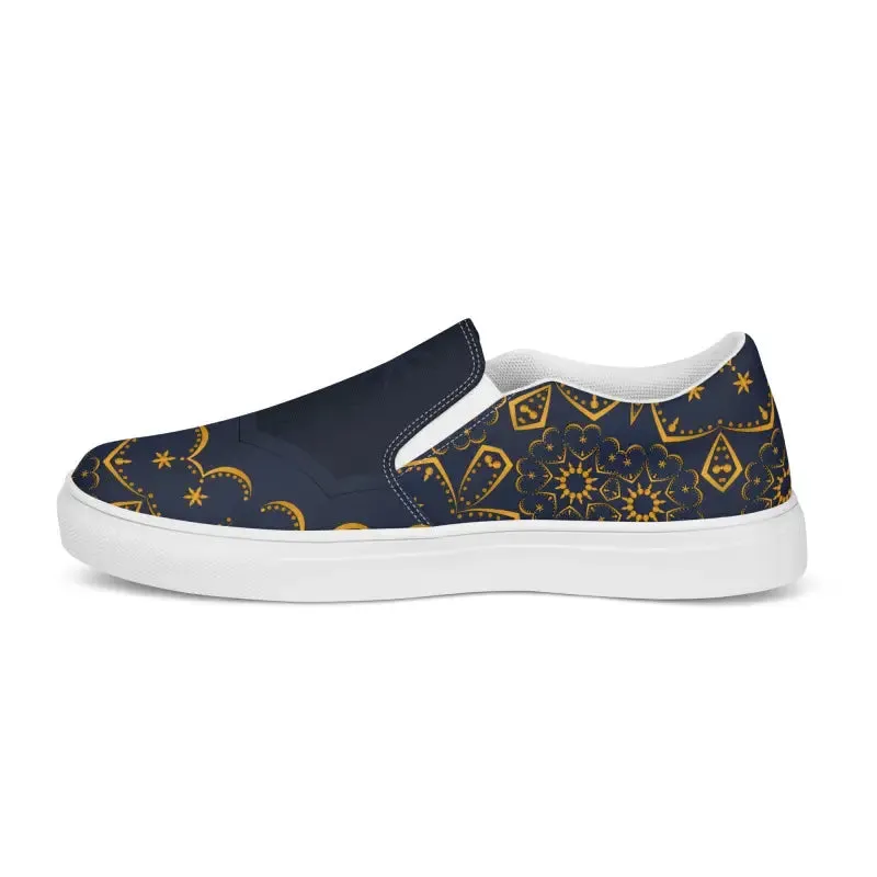 Step Into Spotlight in Gold Canvas Shoes