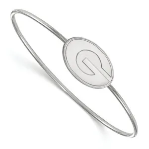 Sterling Silver LogoArt University of Georgia Bangle Slip on