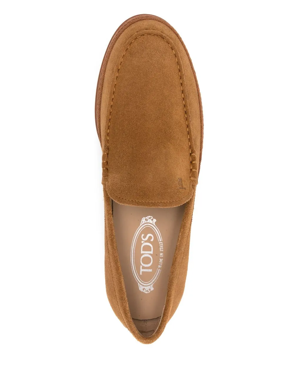 Suede leather slip on