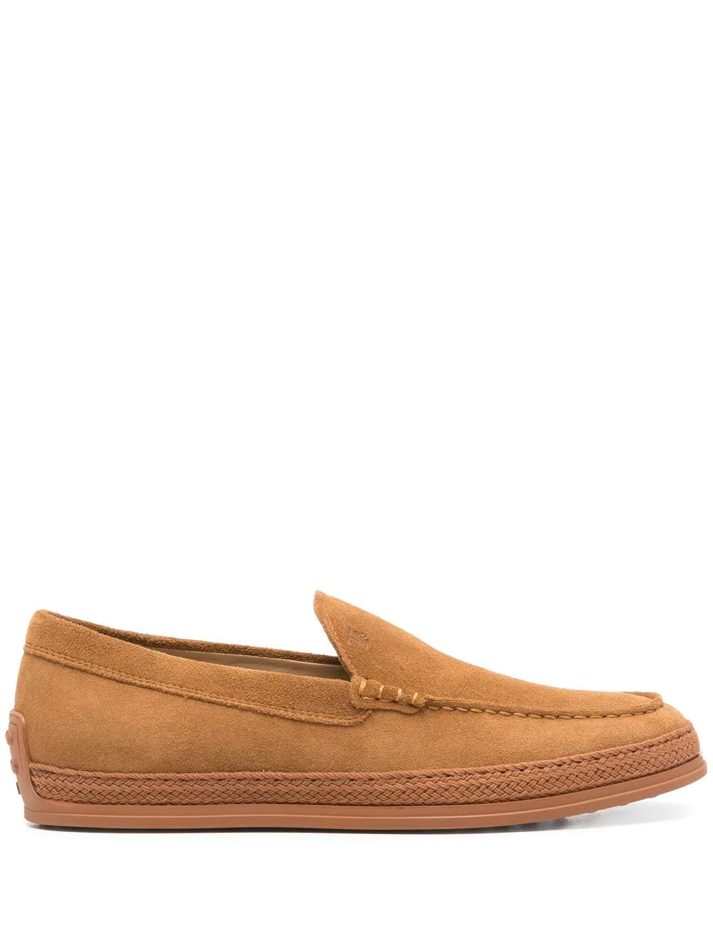 Suede leather slip on