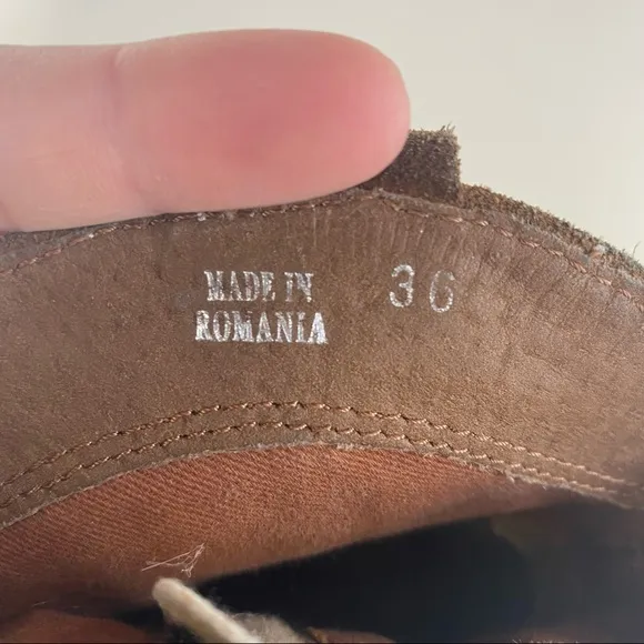 Sundance Etta Tan Suede Slouchy Western Festival Ankle Booties Boots 36