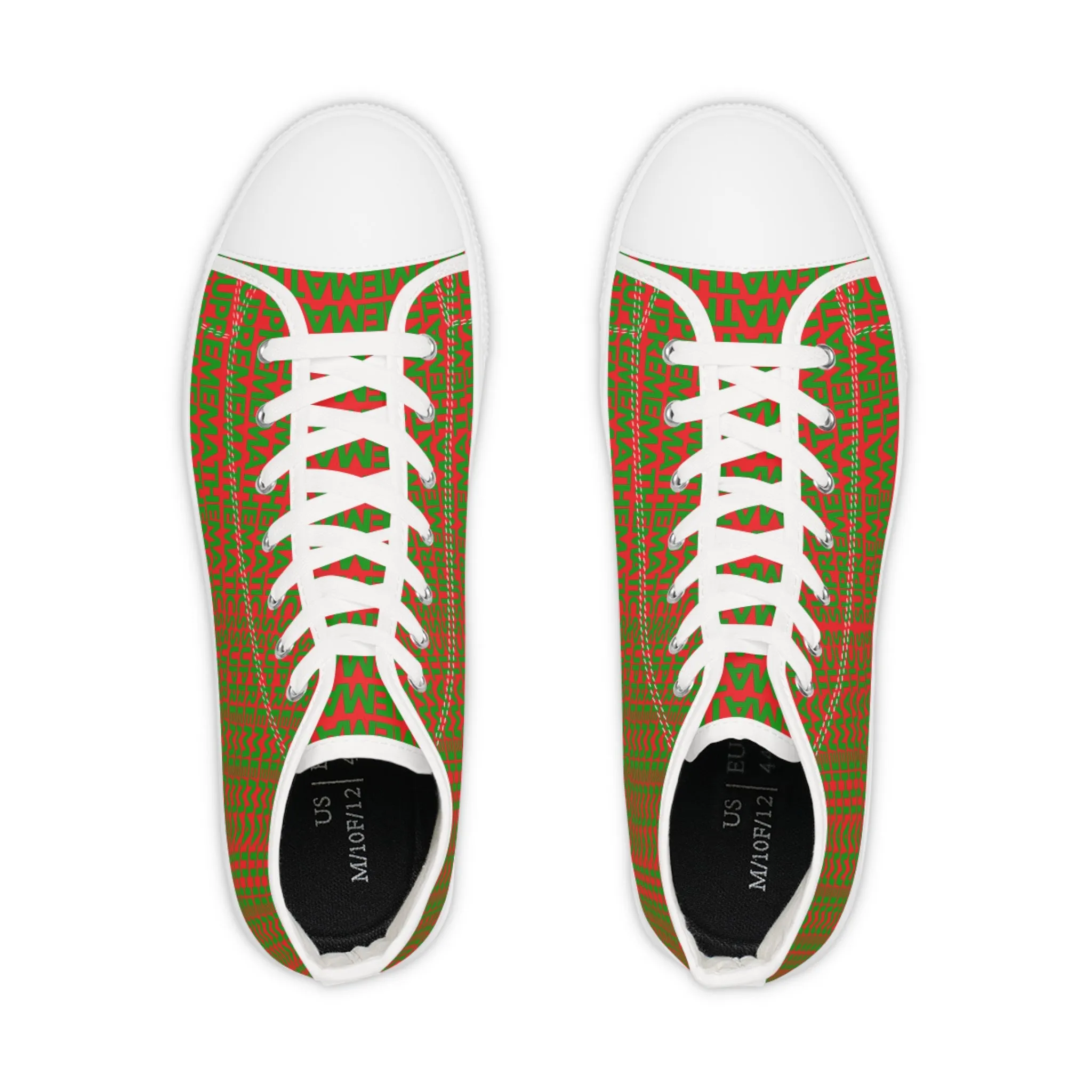 SUPREMEMATHEMATICS HIGH TOP SNEAKERS