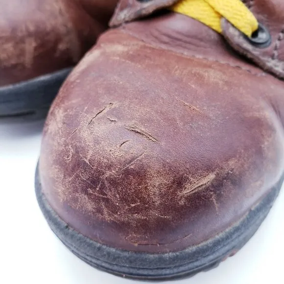 Timberland Pro 358 Work Boots Womens 8.5 Brown Leather Ankle Lace Up Waterproof