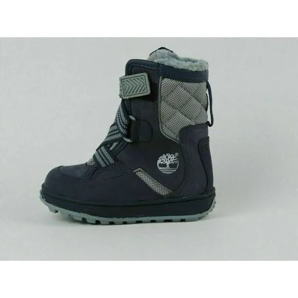 Timberland Snows Tomper Extreme Toddlers Boots Shoes Blue Leather Sz 4 New