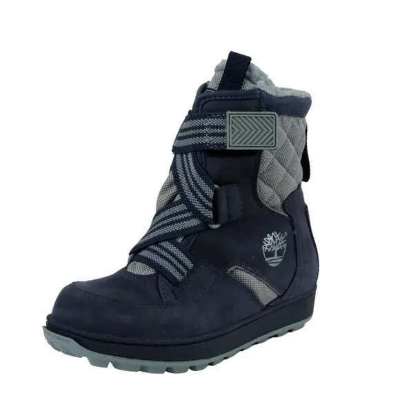 Timberland Snows Tomper Extreme Toddlers Boots Shoes Blue Leather Sz 4 New