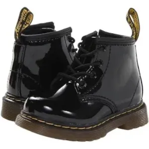 Toddler Doc Martens patent black boot