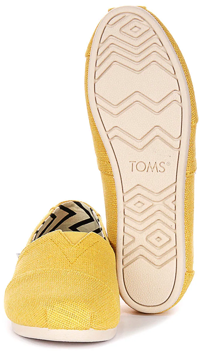 Toms Alpargata Heritage In Yellow For Women