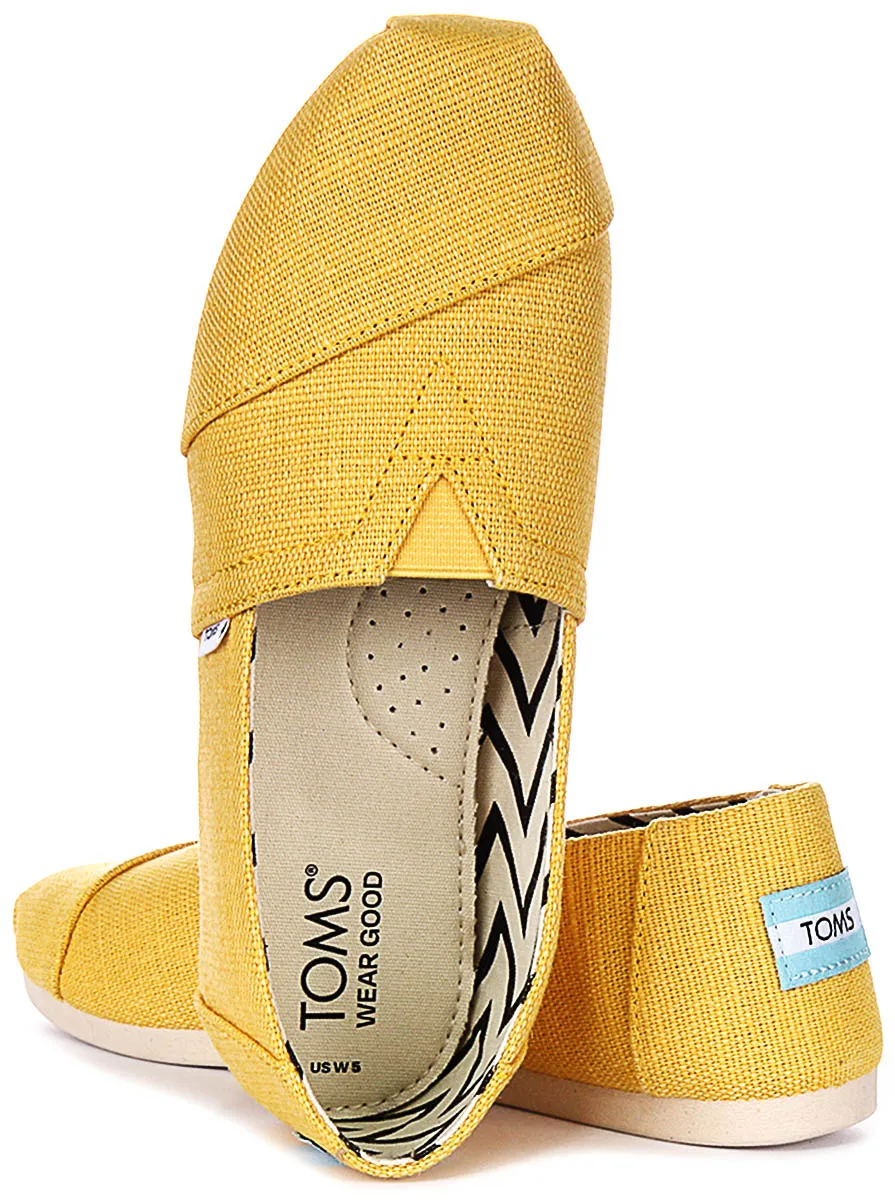 Toms Alpargata Heritage In Yellow For Women