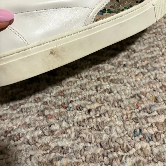 Tory Burch Carter Slip On Flip Sequins Gold Sneaker- Size 9