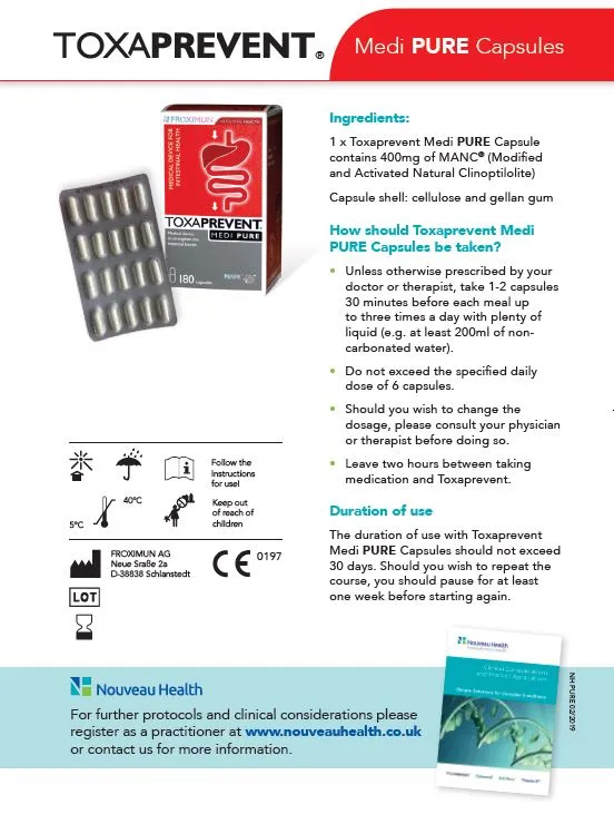 Toxaprevent Toxaprevent Medi Pure Capsules 180's
