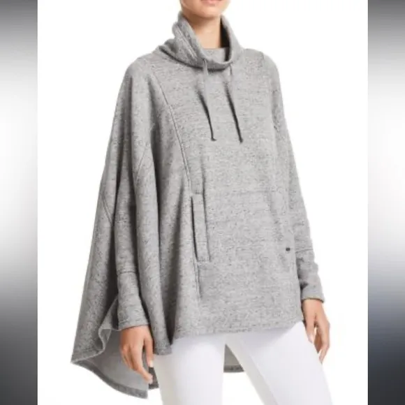 UGG‎ Pichot Double Knit Fleece Poncho Cape High Neck Cozy Comfort Pullover M/L