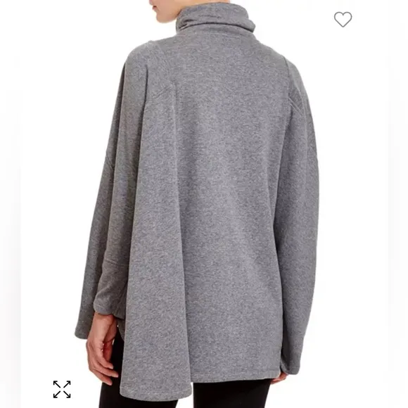UGG‎ Pichot Double Knit Fleece Poncho Cape High Neck Cozy Comfort Pullover M/L