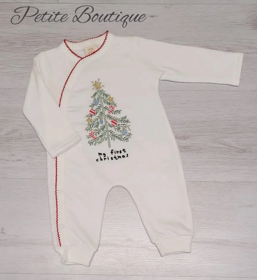 Unisex My first Christmas all in one