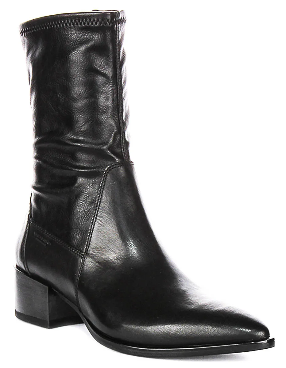 Vagabond Marja Cowboy Boots In Black For Women