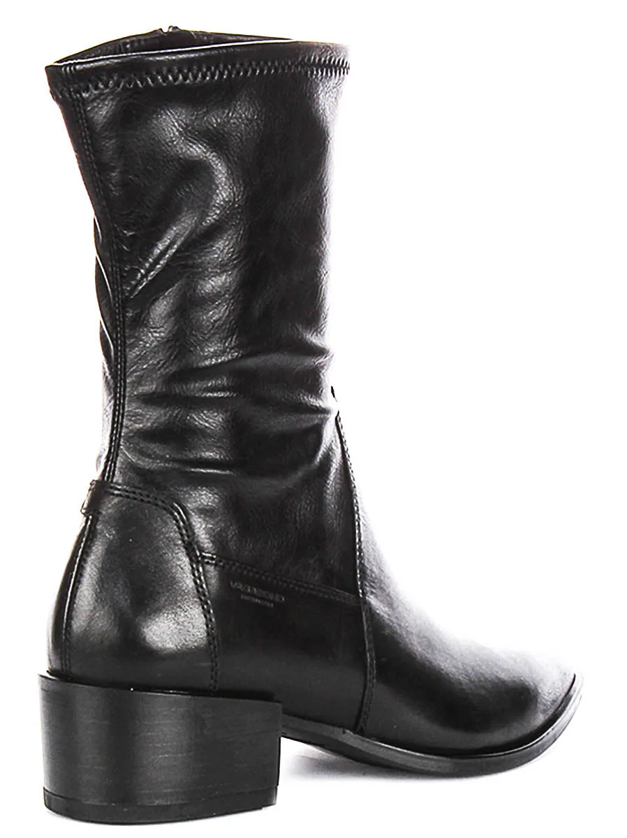 Vagabond Marja Cowboy Boots In Black For Women
