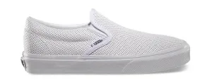 Vans Classic Slip-On (Perf Leather) White