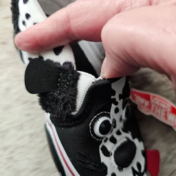VANS Dalmatian Dog Toddler Kids Slip-On Shoes in Black &amp; White Size 5 NEW
