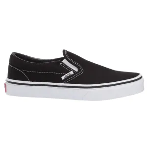 VANS KIDS CLASSIC SLIP ON BLACK WHITE