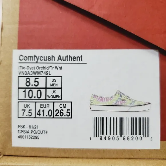 Vans Tie-Dye Comfycush Authent Orchid (CL)
