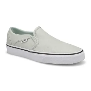Vans Women's Asher Slip-On Sneaker - Pale Aqua, Size 7