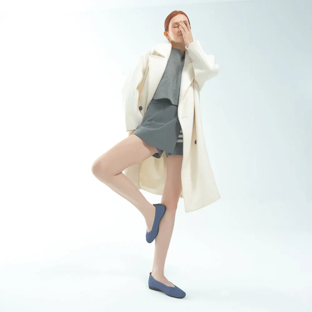 Vicenza Knit Ballet Flats (Blue)