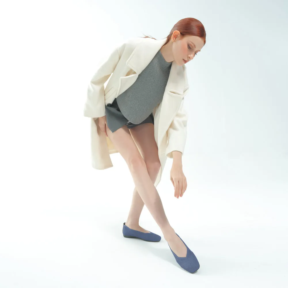 Vicenza Knit Ballet Flats (Blue)