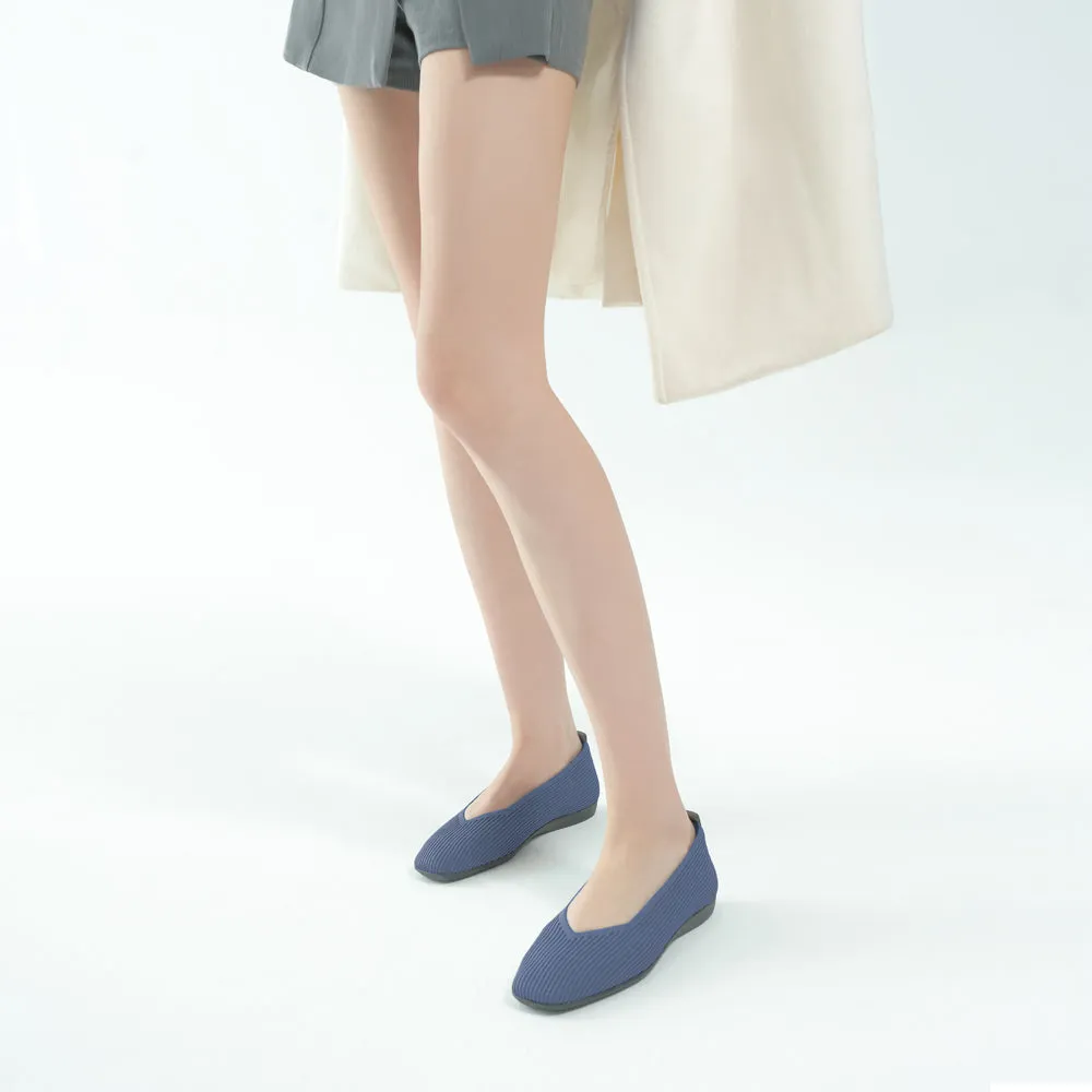 Vicenza Knit Ballet Flats (Blue)