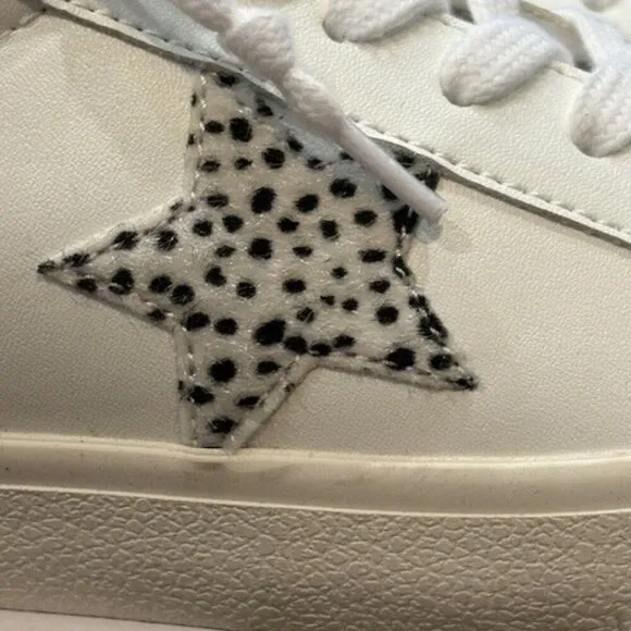 Vintage Havana White Studded Cheetah Mix Sneakers – Size 7