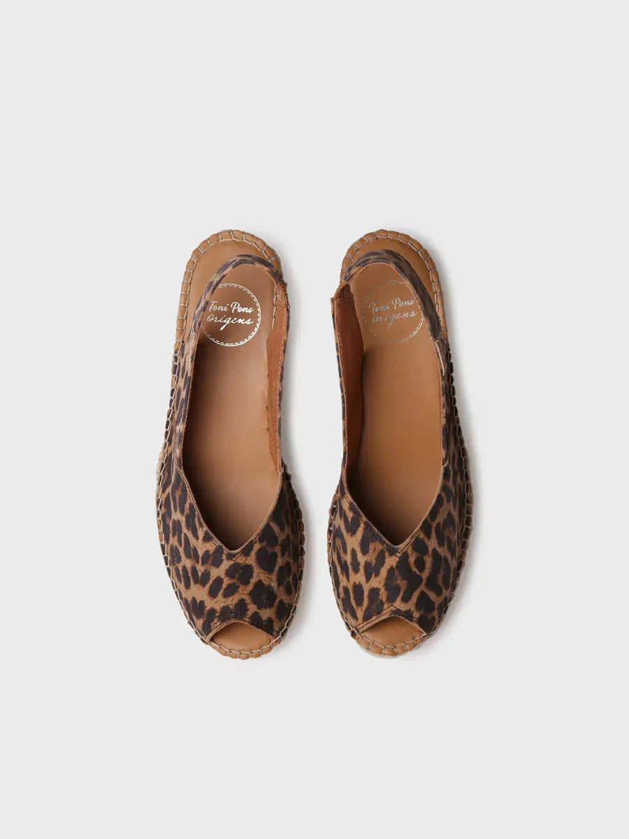 Wedge espadrilles in leather - BERNIA-P