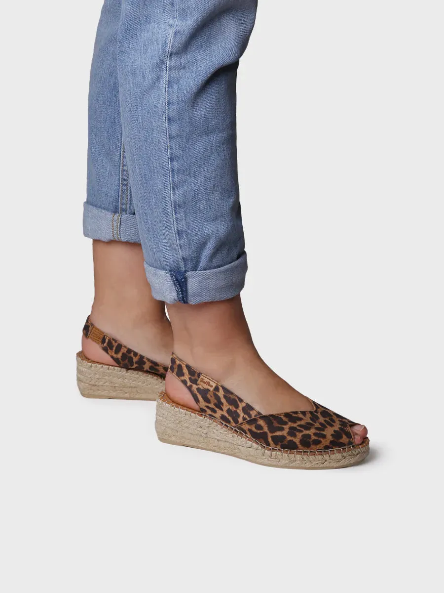 Wedge espadrilles in leather - BERNIA-P