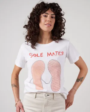 white tee - sole mates