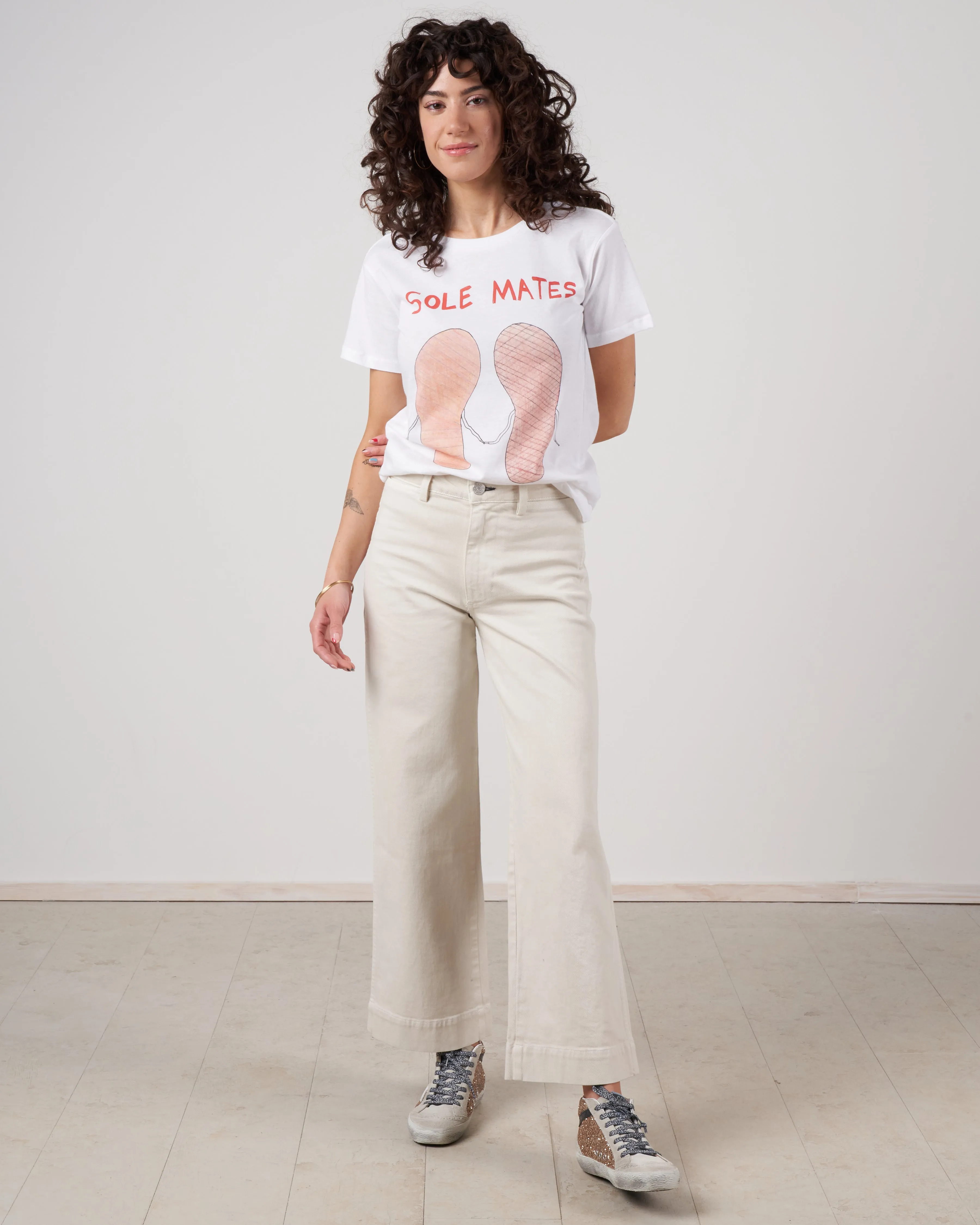 white tee - sole mates
