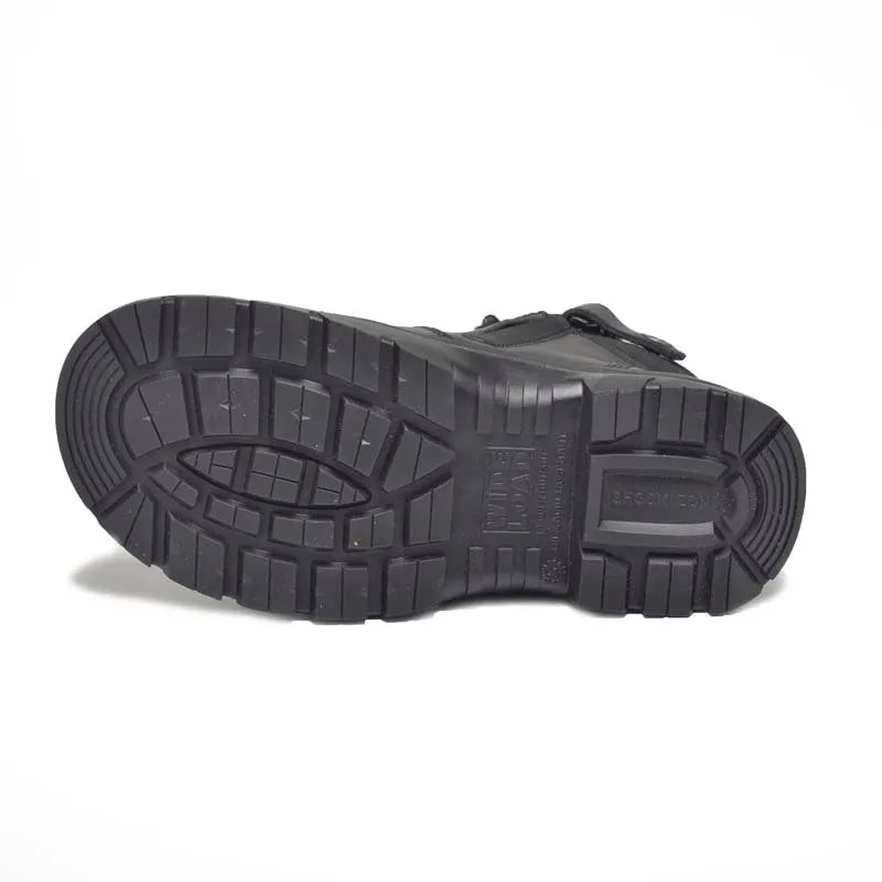 Wide Load 590BZN Casual Black 6 Inch Soft Toe Zip Boot