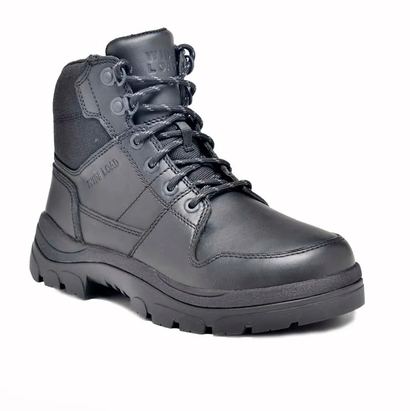 Wide Load 590BZN Casual Black 6 Inch Soft Toe Zip Boot