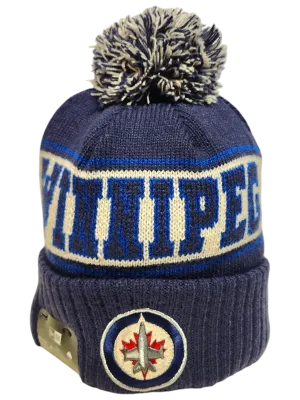 Winnipeg Jets Retro Knit Fleece Lined Pom Toque