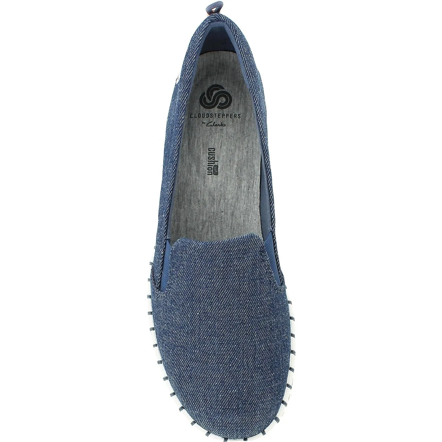 Women's Clarks Cloudsteppers Step Glow Slip Denim Canvas